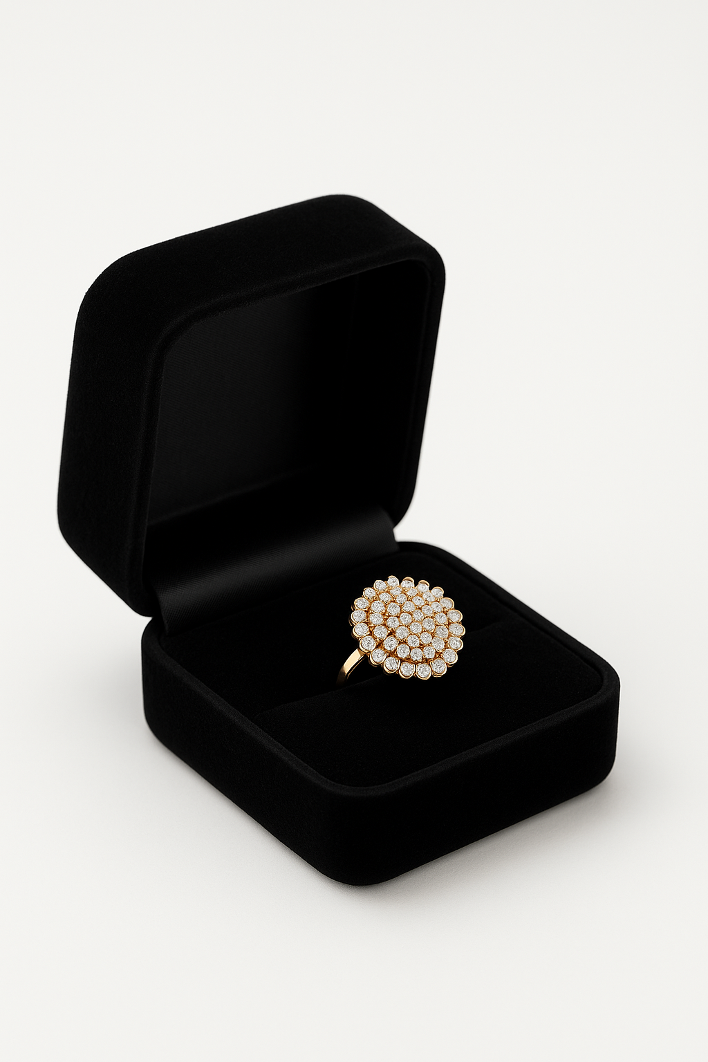 Goden And White Luxury ring| Heaven Rings premium Collection