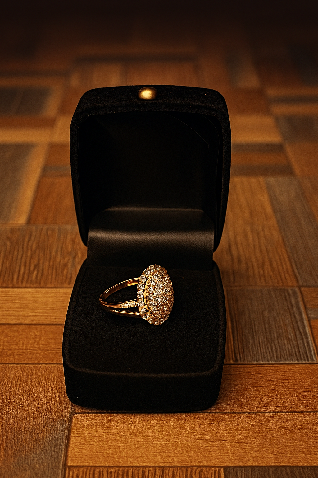 Goden And White Luxury ring| Heaven Rings premium Collection